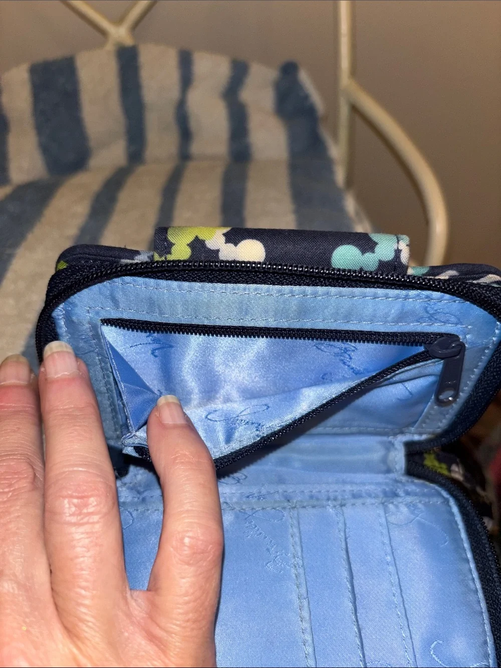 Disney Parks Vera Bradley Mickey wallet wristlet good used shape